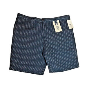Mens Size 44 Dockers Perfect Shorts Classic Fit Navy Blue 100% Cotton NWT $48.00